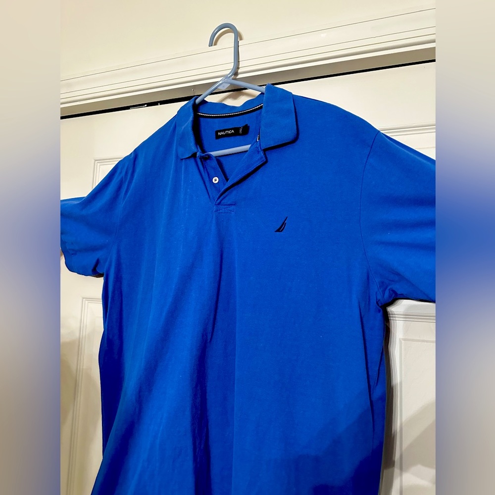 Size XL Blue nautica golf shirt